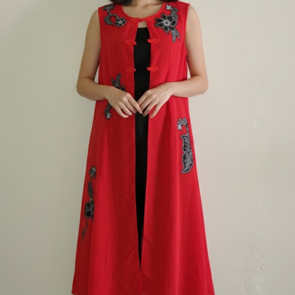 Chiffon coat dress
